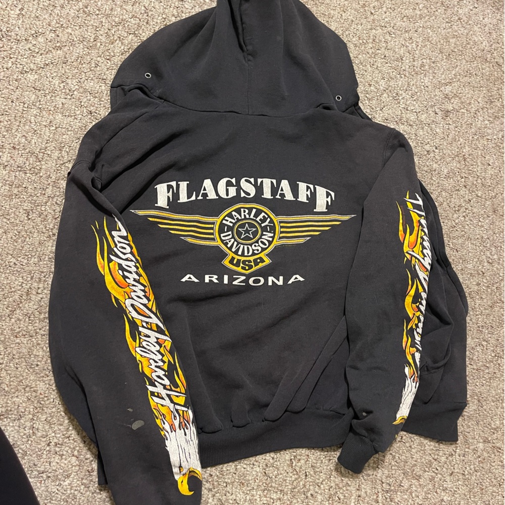 Vintage Harley Davidson zip up hoodie